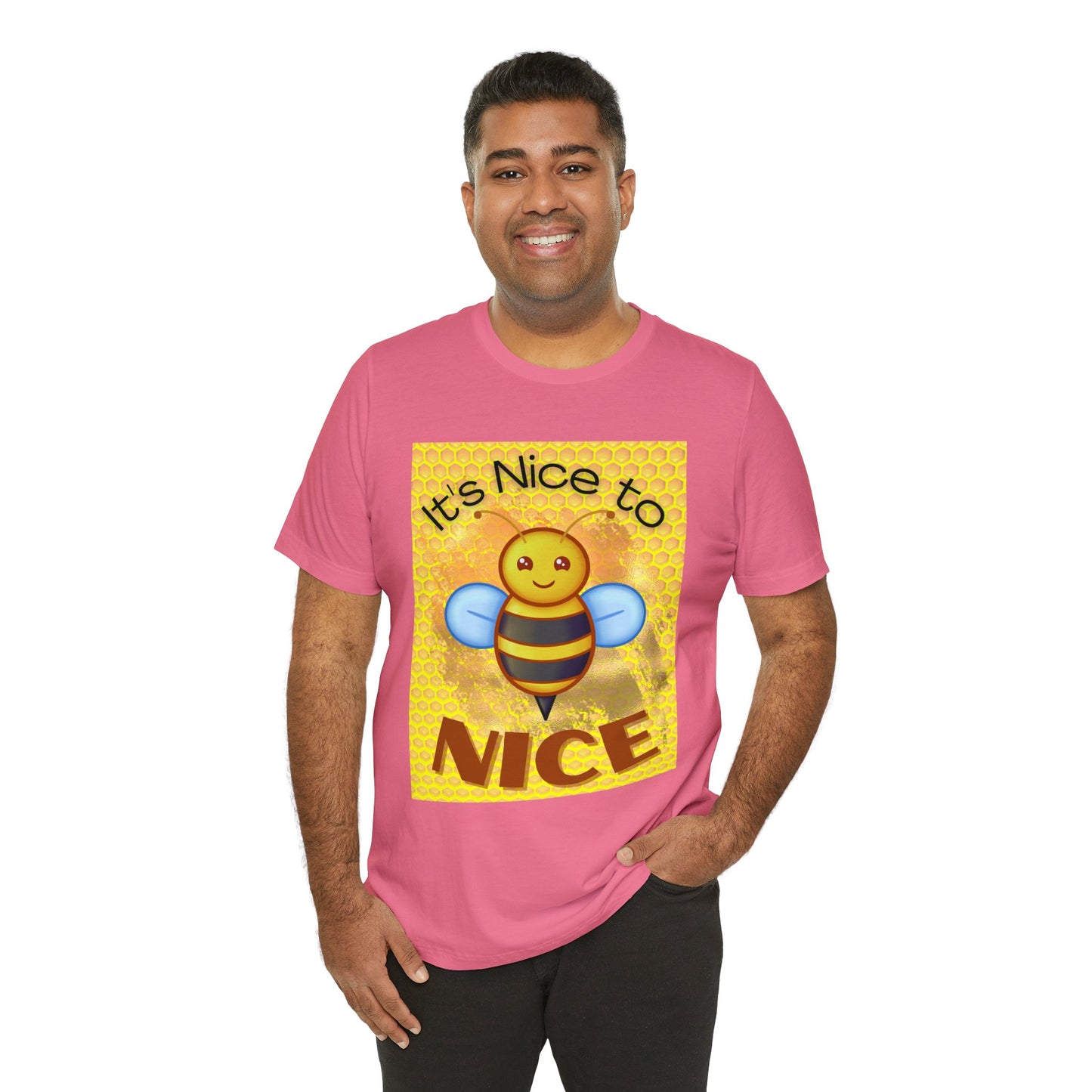 It's Nice To Bee Nice Unisex Jersey Short Sleeve Tee