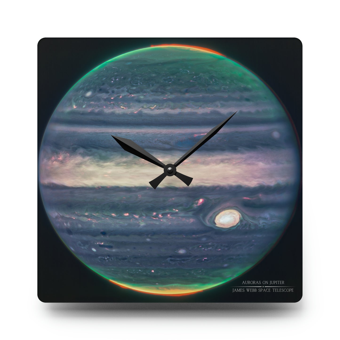 Auroras on Jupiter Planetary Wall Clock