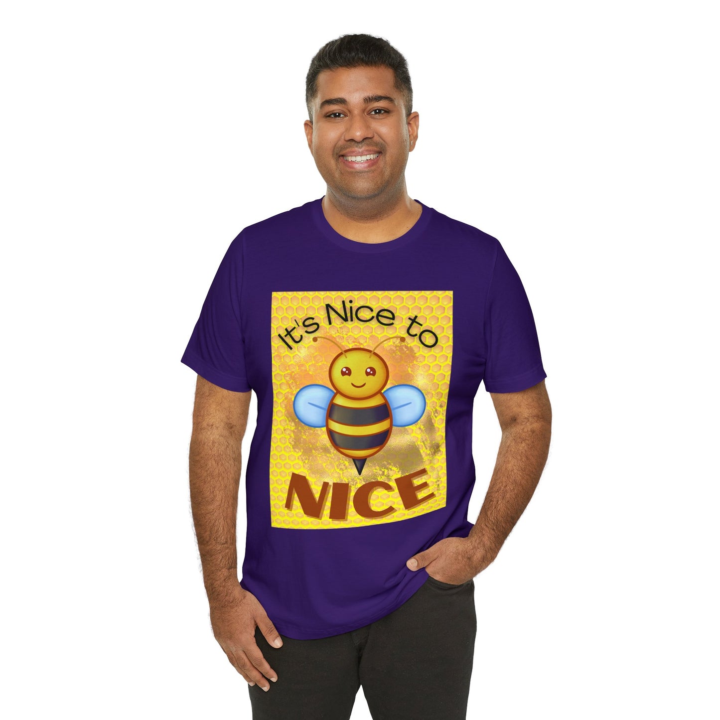 It's Nice To Bee Nice Unisex Jersey Short Sleeve Tee