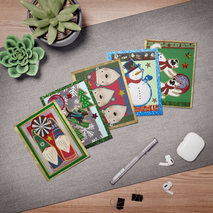 Cutest  Holiday Paper Collage Greeting Cards Ever! Vol. 1 (5-Pack)