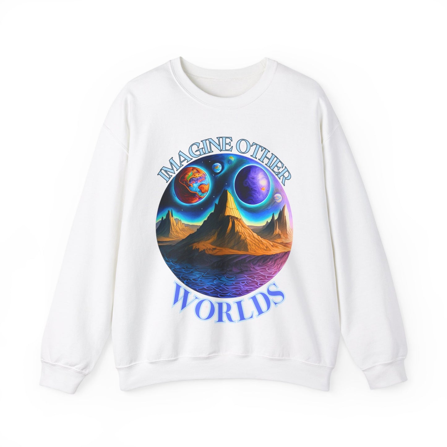 Imagine Other Worlds V1 Unisex Crewneck Sweatshirt