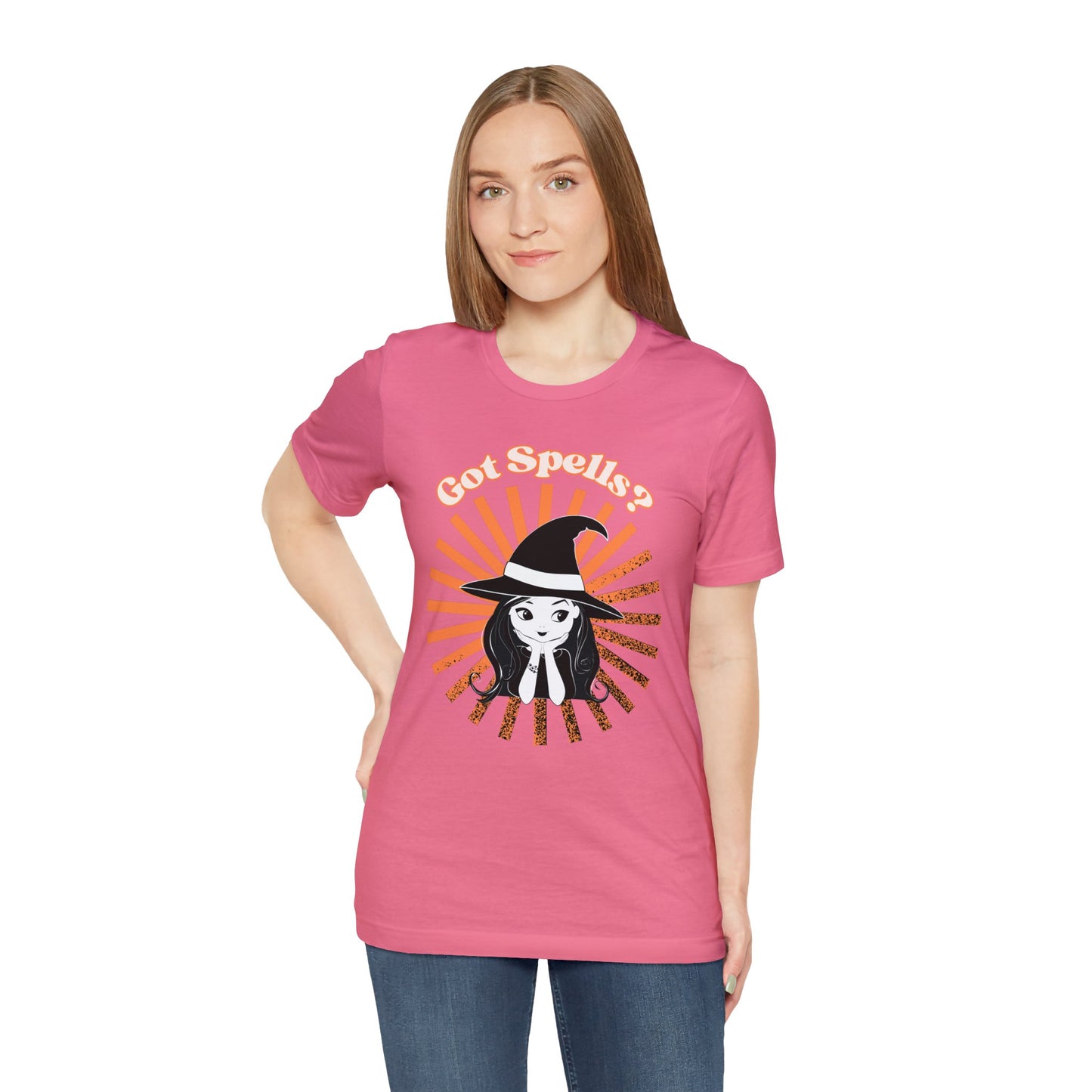 Got Spells? Cute Witch Unisex Jersey Short Sleeve Tee