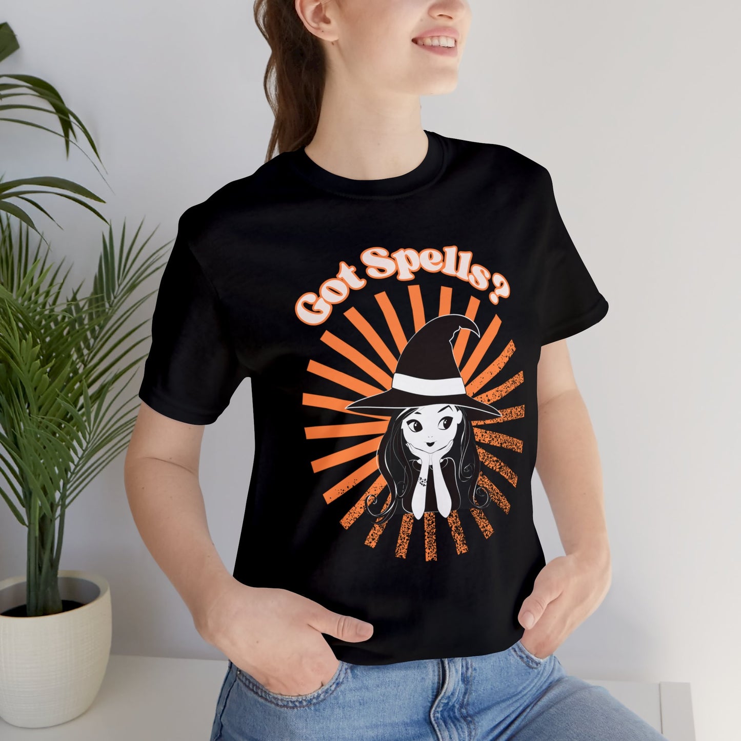 Got Spells? Cute Witch Unisex Jersey Short Sleeve Tee