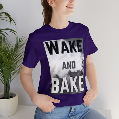 Wake and Bake Smoke Unisex Jersey Short Sleeve Tee