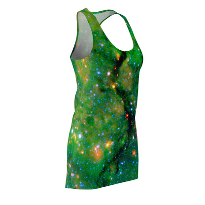 Galactic Women's Racerback Dress - Snake in Galactic Plane - Spitzer Space Telescope