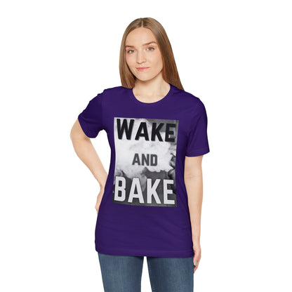 Wake and Bake Smoke Unisex Jersey Short Sleeve Tee