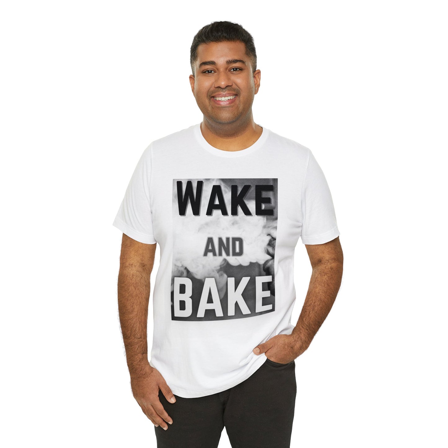 Wake and Bake Smoke Unisex Jersey Short Sleeve Tee