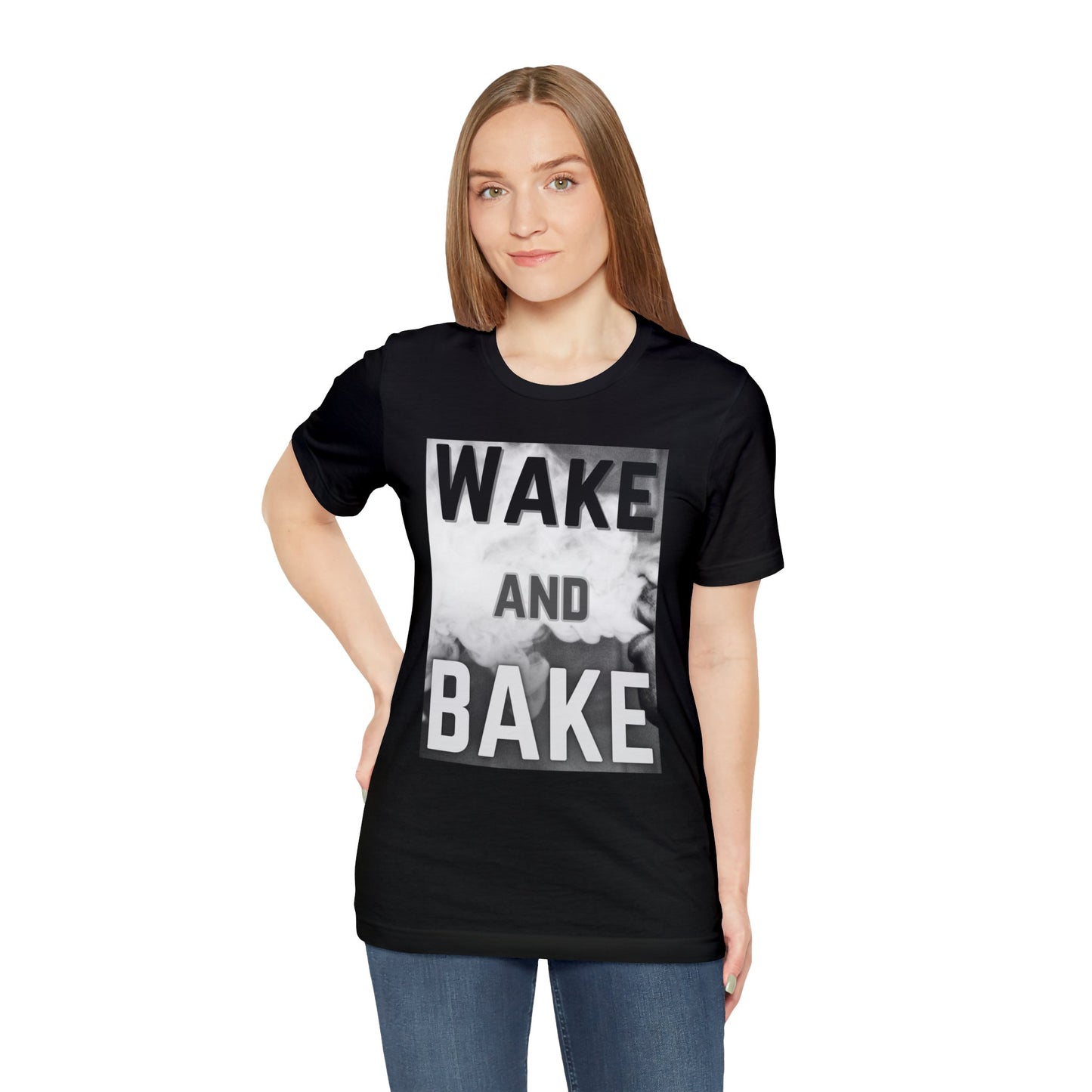 Wake and Bake Smoke Unisex Jersey Short Sleeve Tee