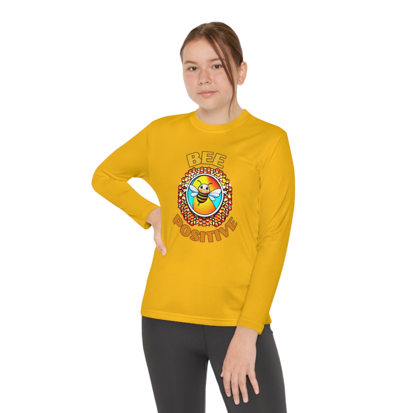 Bee Positive Youth Long Sleeve Tee