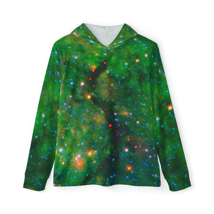 Galactic Men's Sports Warmup Hoodie - Snake In Galactic Plane - Spitzer Space Telescope