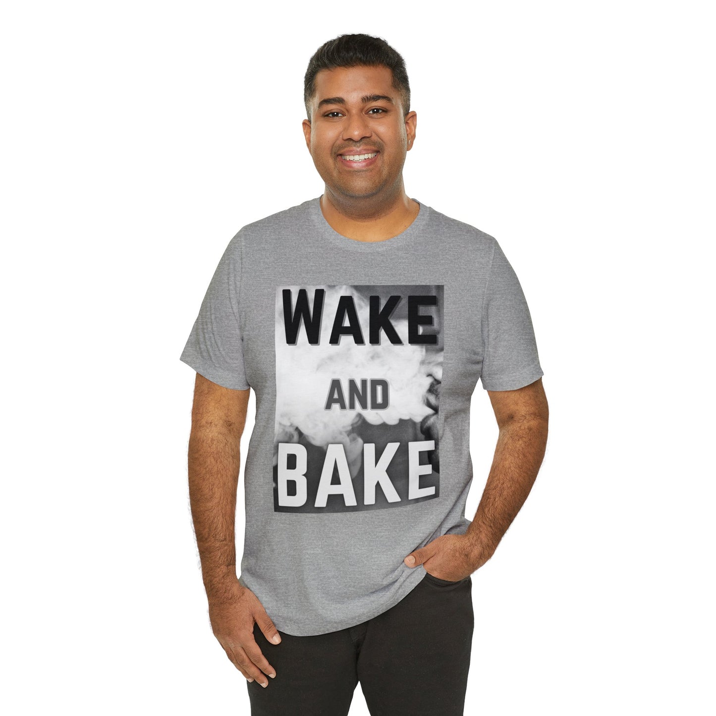 Wake and Bake Smoke Unisex Jersey Short Sleeve Tee