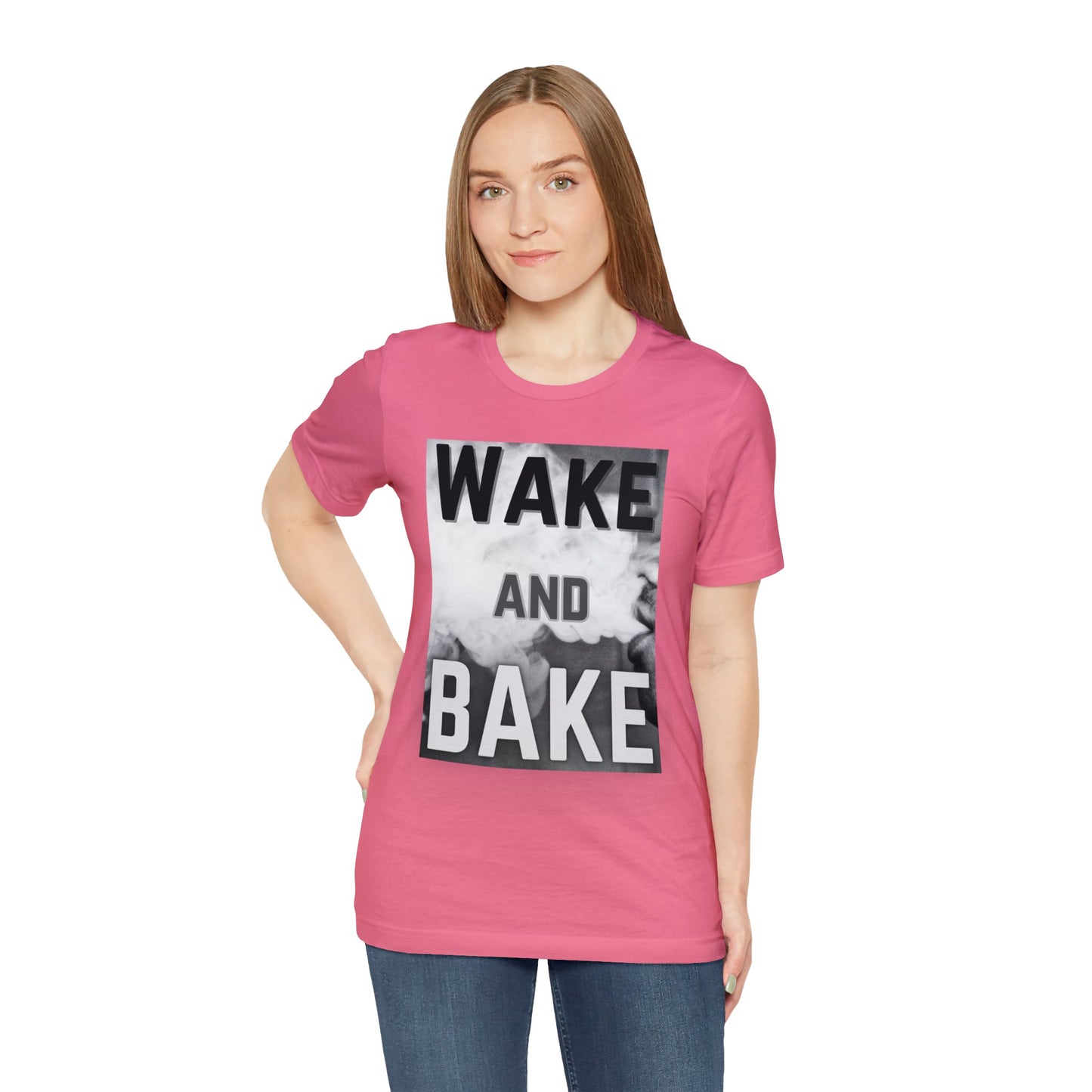 Wake and Bake Smoke Unisex Jersey Short Sleeve Tee