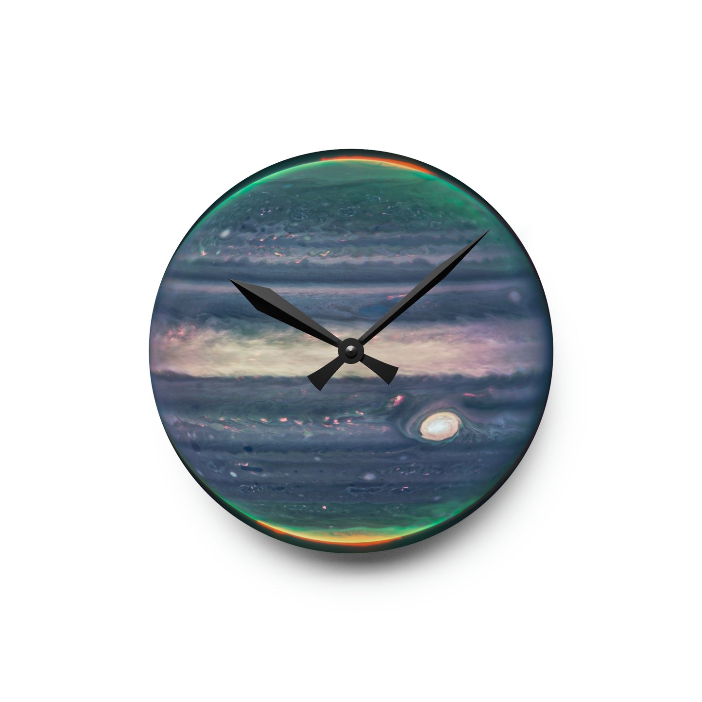 Auroras on Jupiter Planetary Wall Clock