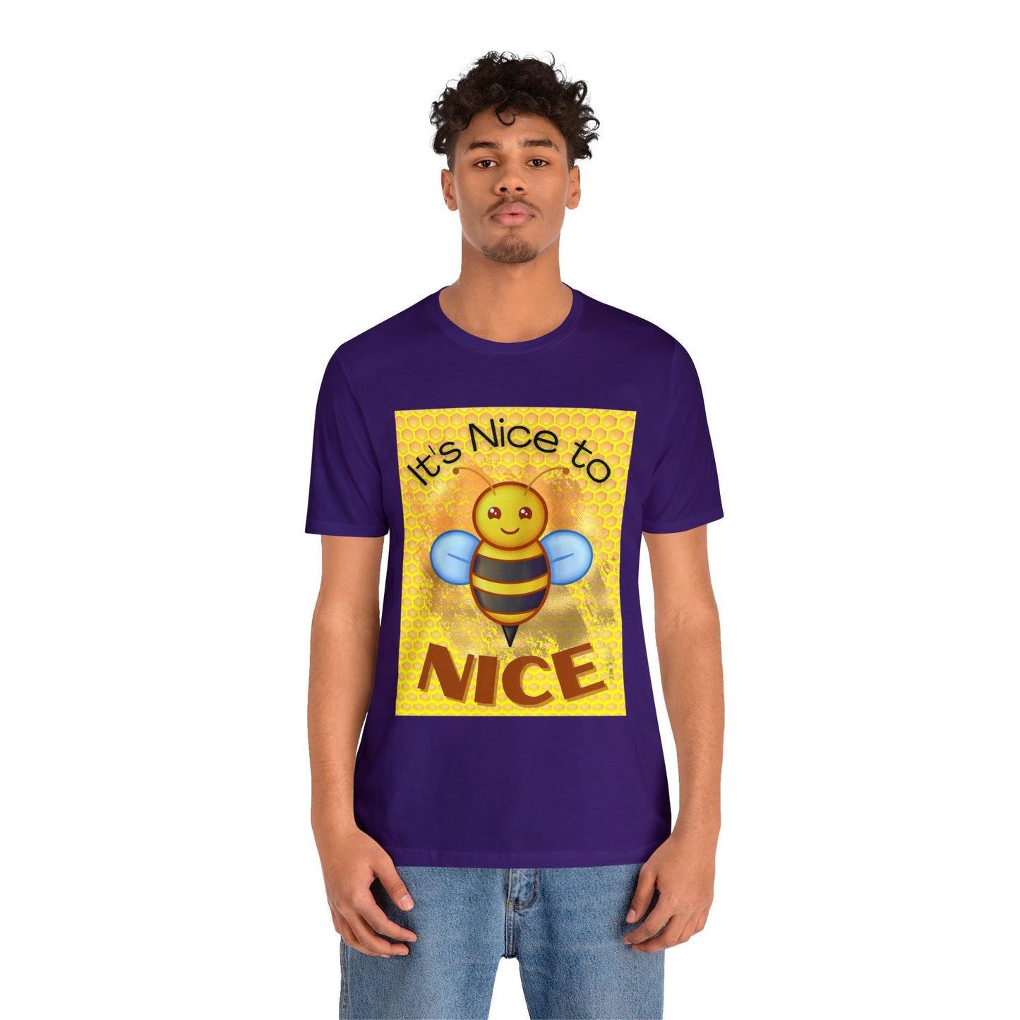 It's Nice To Bee Nice Unisex Jersey Short Sleeve Tee