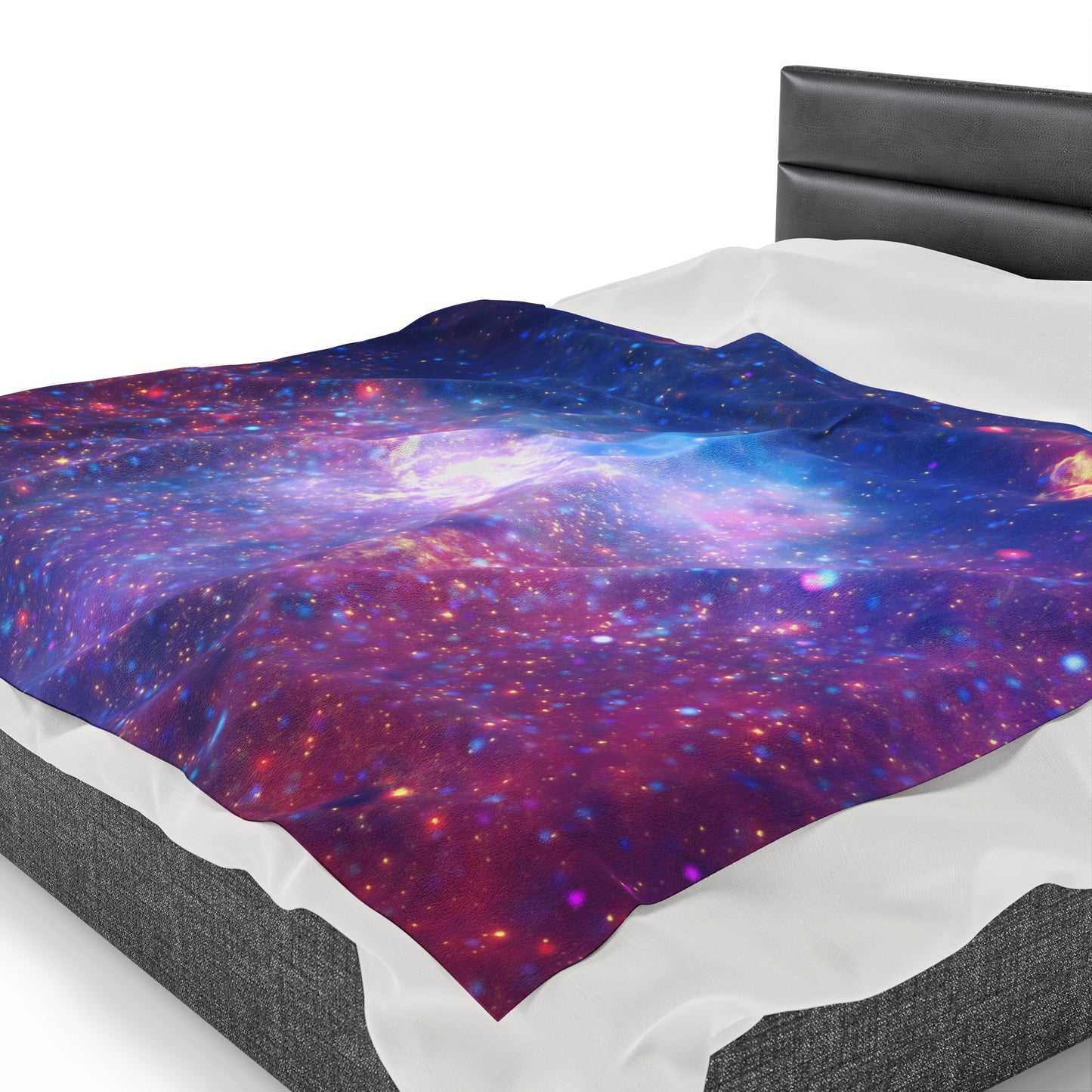 Galactic Velveteen Plush Blanket - Center Of The Milky Way Galaxy - Hubble Telescope