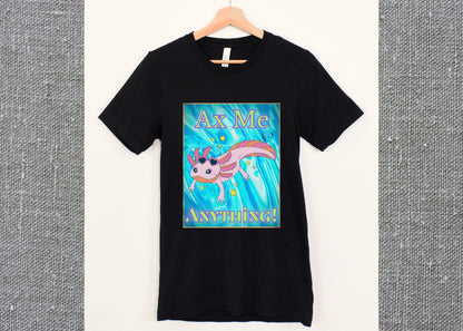 Ax Me Anything Axolotl Framed Unisex Jersey Short Sleeve Tee