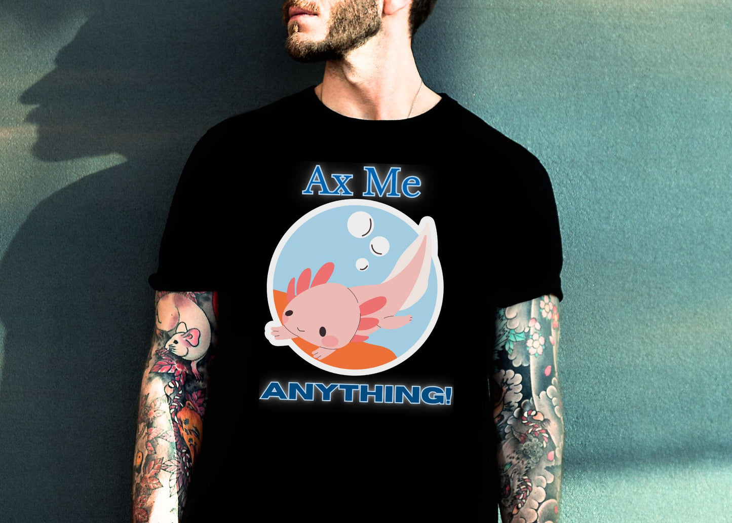 Ax Me Anything - Axolotl Unisex Jersey Short Sleeve Tee