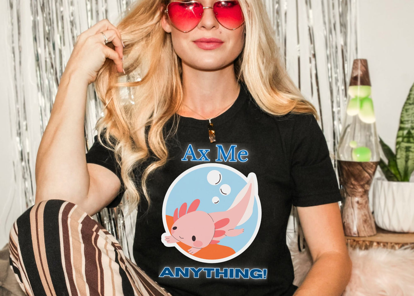 Ax Me Anything - Axolotl Unisex Jersey Short Sleeve Tee