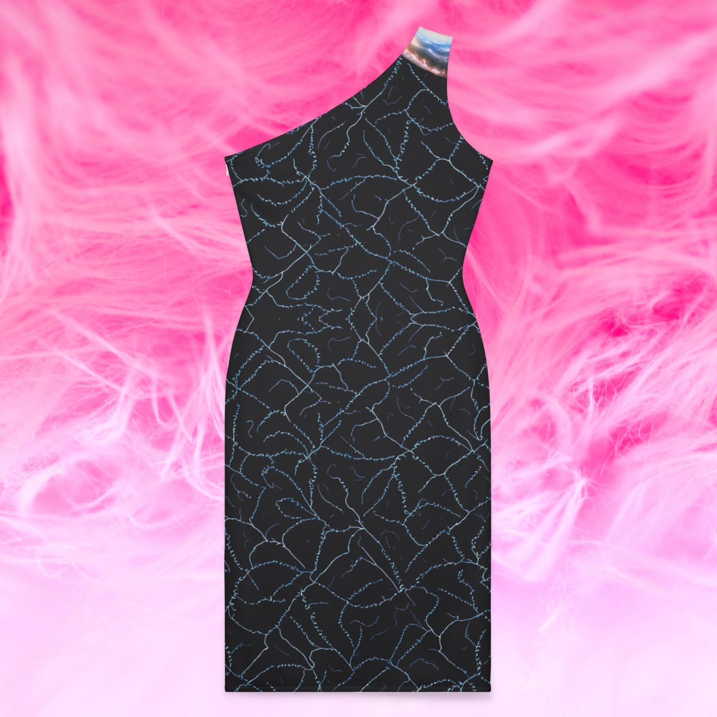 Cosmic Web Shoulder Dress