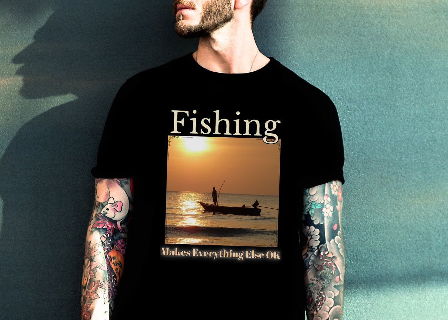 Fishing Makes Everything Else Okay Unisex Jersey Short Sleeve Tee