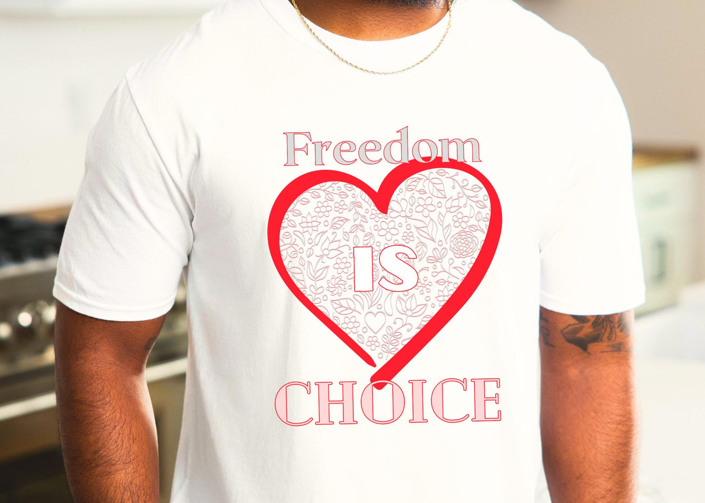 Freedom Is Choice Heart Unisex Jersey Short Sleeve Tee