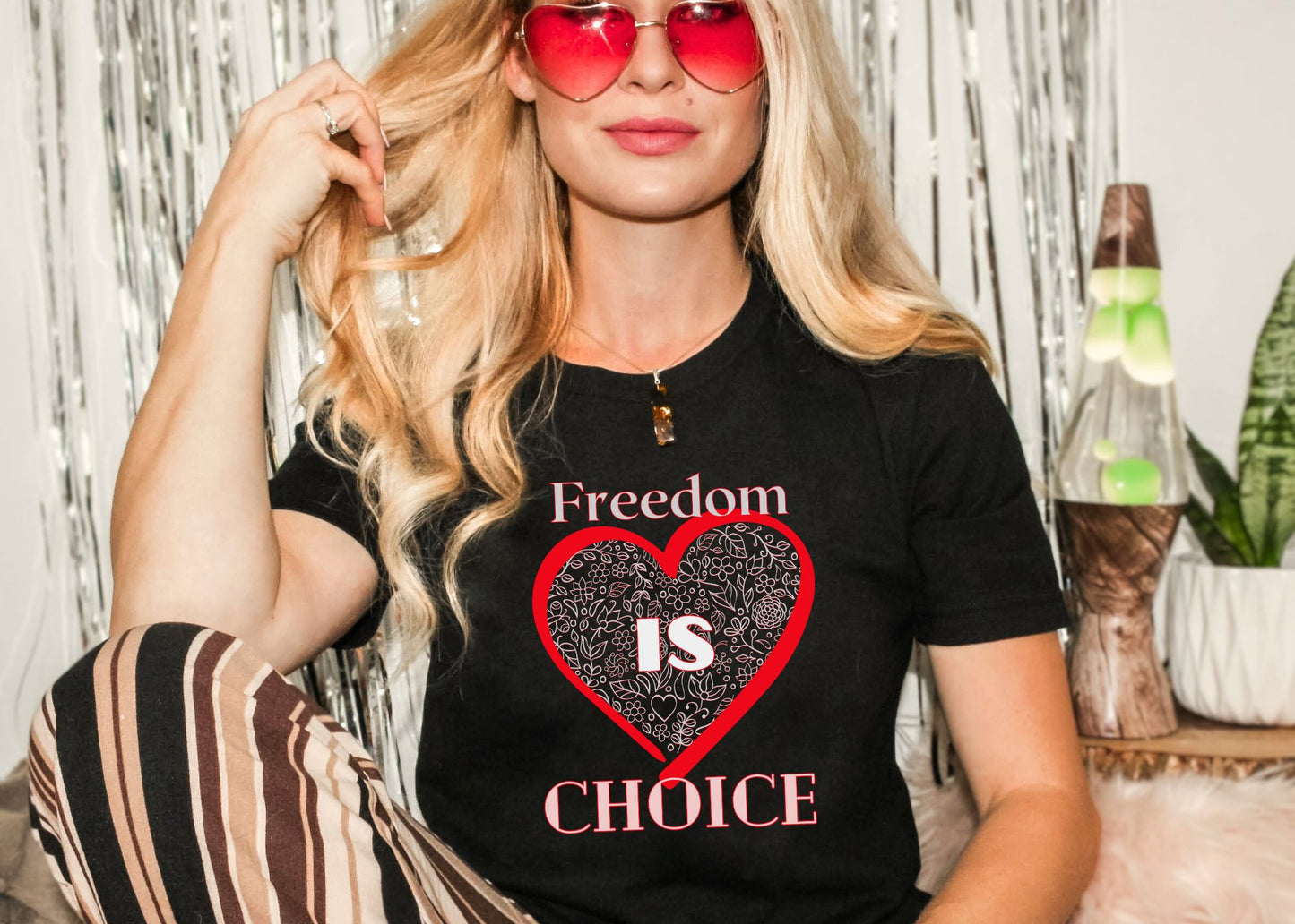 Freedom Is Choice Heart Unisex Jersey Short Sleeve Tee