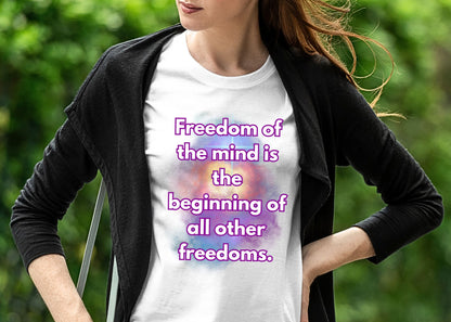 Freedom Of The Mind Is The Beginning Supernova Unisex Jersey Short Sleeve Tee