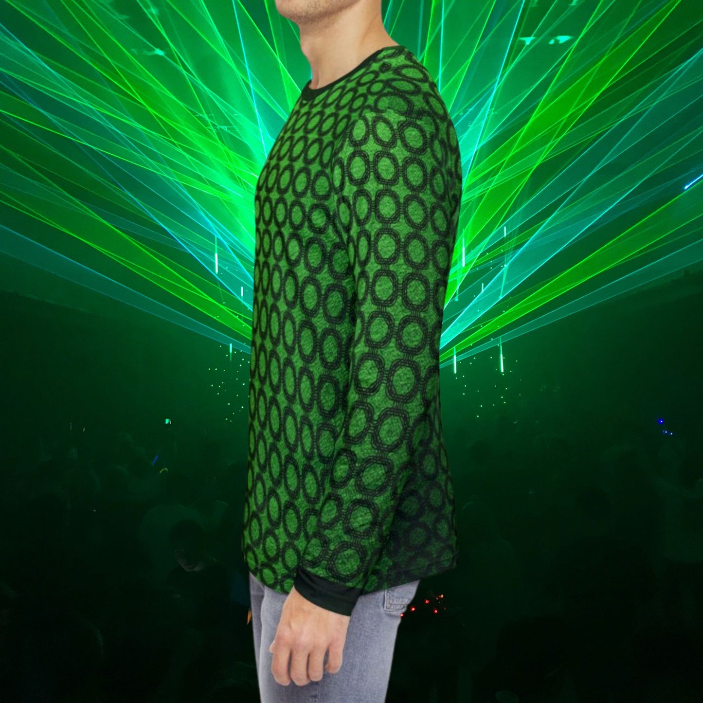 Galactic Jade Men's Long Sleeve Shirt