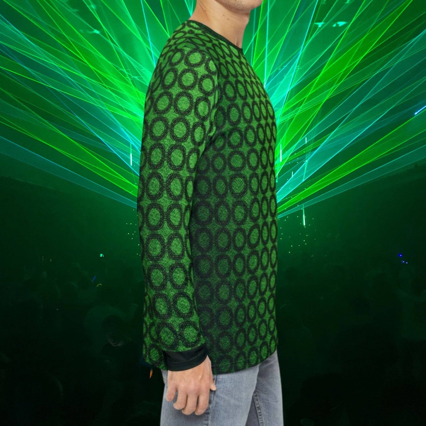 Galactic Jade Men's Long Sleeve Shirt