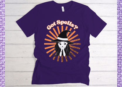 Got Spells? Cute Witch Unisex Jersey Short Sleeve Tee