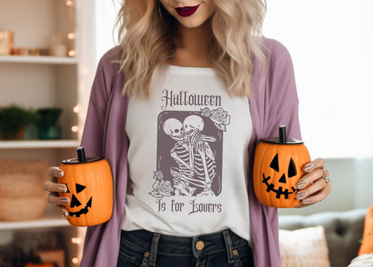 Halloween Is For Lovers Unisex Jersey Short Sleeve Tee