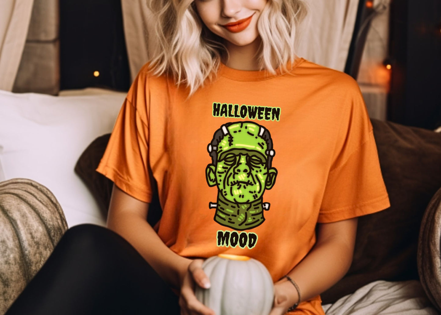 Halloween Mood Frankenstein Unisex Jersey Short Sleeve Tee