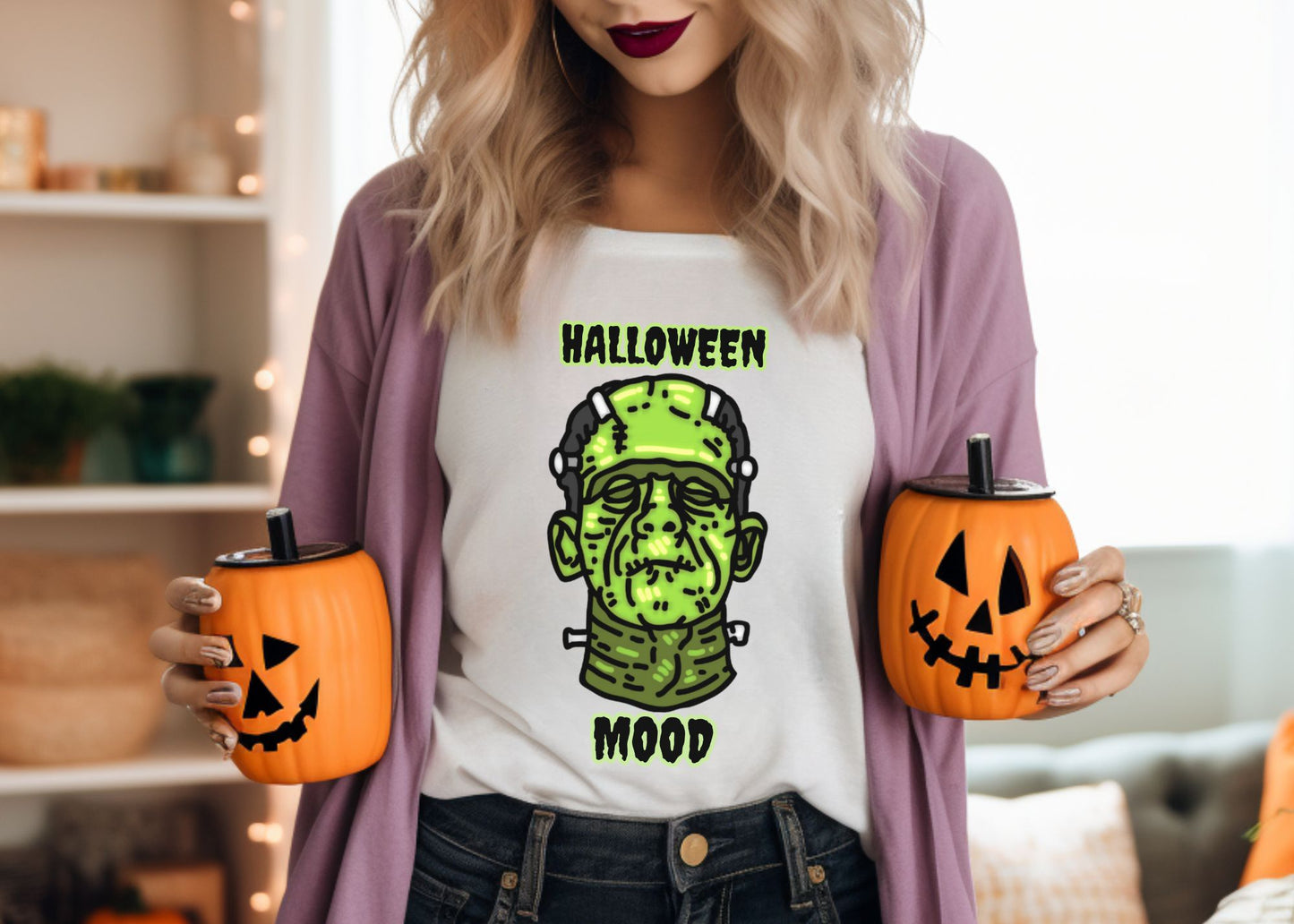 Halloween Mood Frankenstein Unisex Jersey Short Sleeve Tee