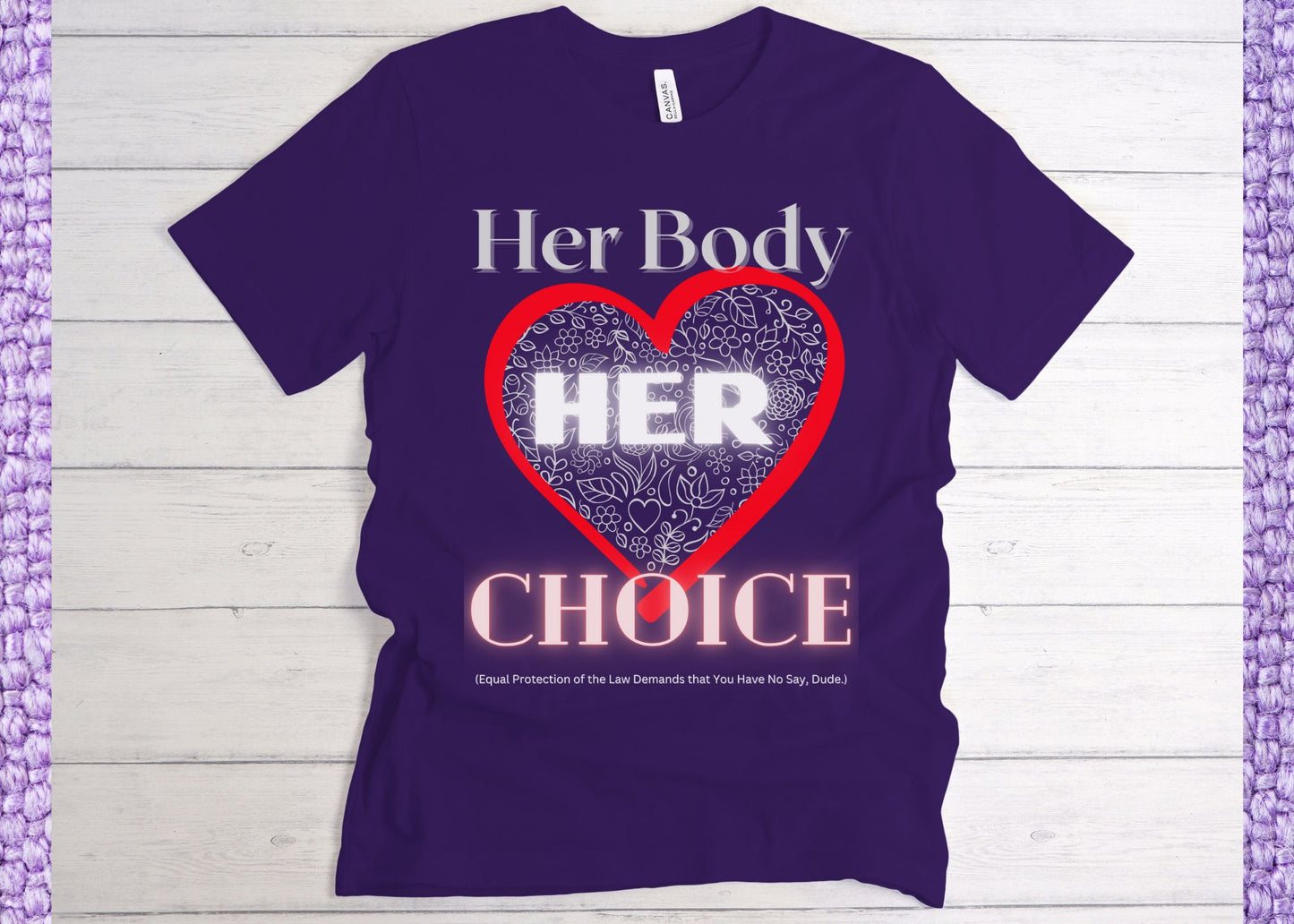 Her Body Her Choice Unisex Jersey Short Sleeve Tee