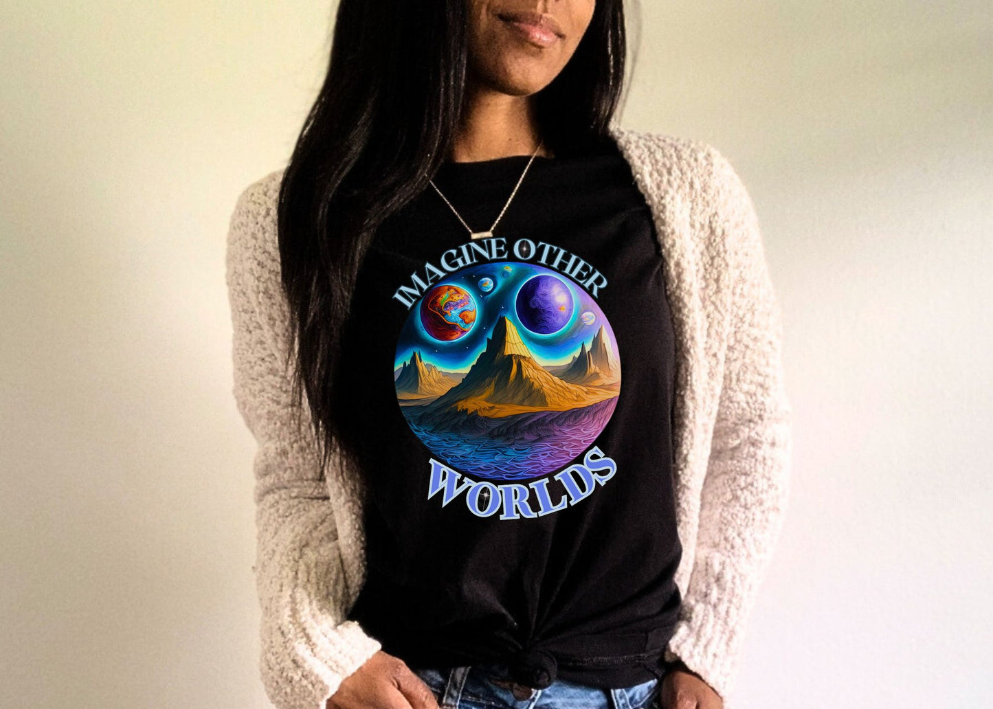 Imagine Other Worlds Short Sleeve T-Shirt