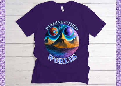 Imagine Other Worlds V1 Unisex Jersey Short Sleeve Tee