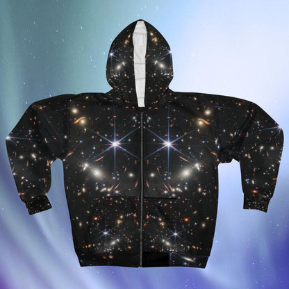 Intergalactic Unisex Zip Hoodie - First Deep Field Image - JWST