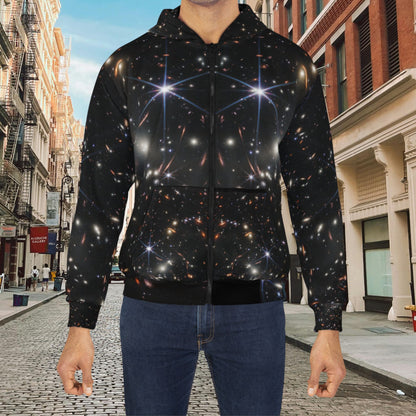 Intergalactic Unisex Zip Hoodie - First Deep Field Image - JWST