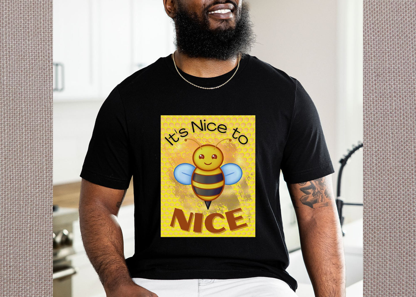 It's Nice To Bee Nice Unisex Jersey Short Sleeve Tee