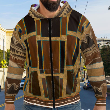 Kush Warrior Unisex Zip Hoodie Jacket | Future Fashion Warrior Tunic