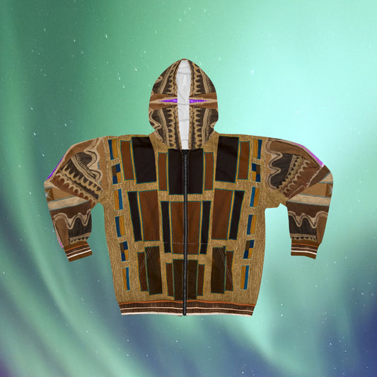 Kush Warrior Unisex Zip Hoodie Jacket | Future Fashion Warrior Tunic