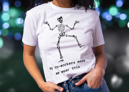 My Co-Workers Made Me Dancing Skeleton Unisex Jersey Short Sleeve Tee