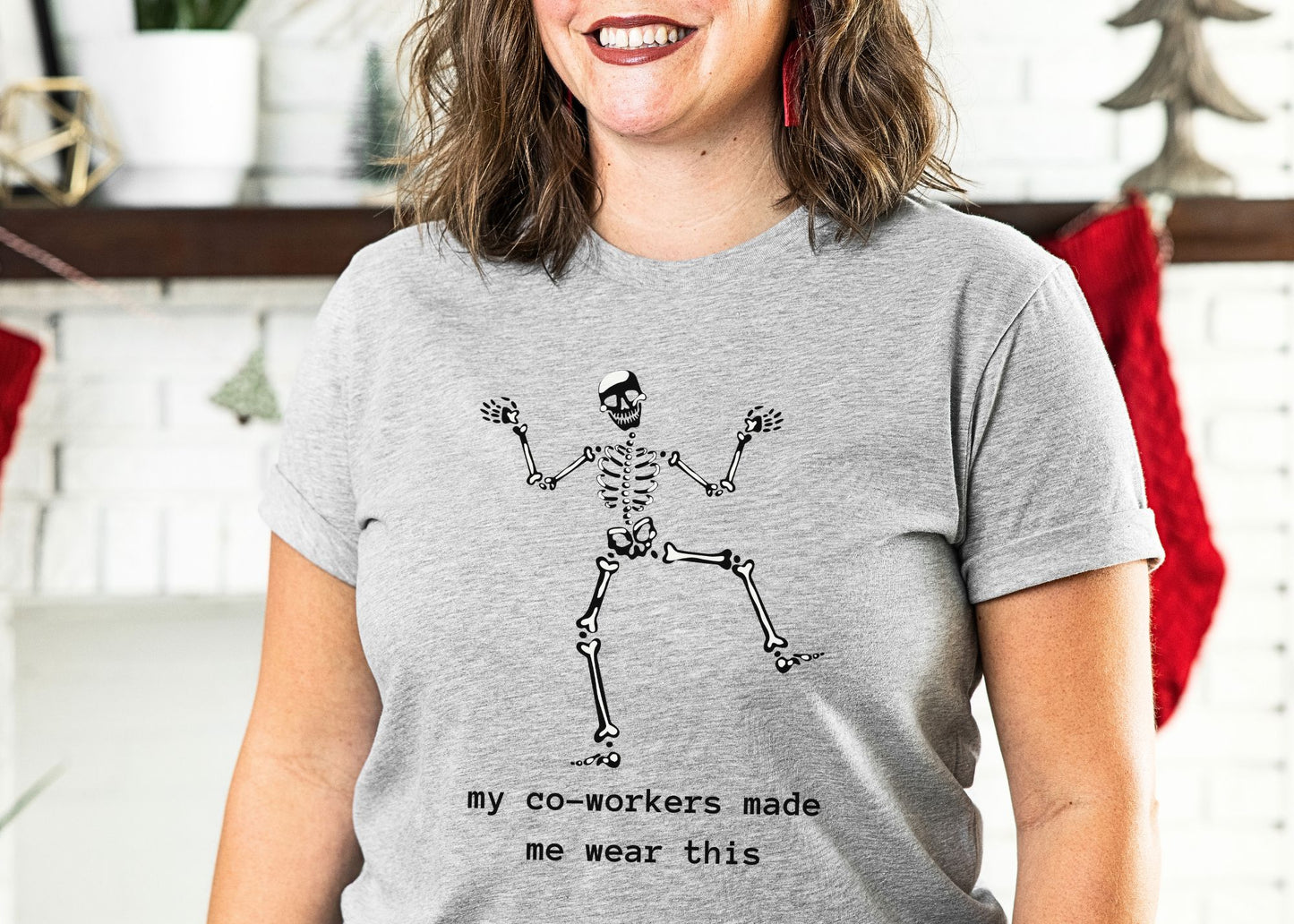 My Co-Workers Made Me Dancing Skeleton Unisex Jersey Short Sleeve Tee