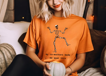 My Co-Workers Made Me Dancing Skeleton Unisex Jersey Short Sleeve Tee