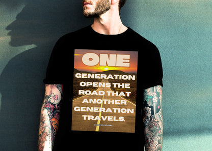 One Generation Sunrise Highway Chinese Proverb Unisex Jersey Short Sleeve Tee