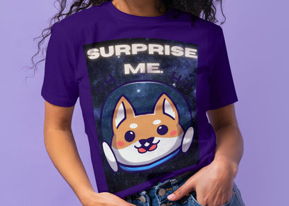 Surprise Me Space Dog Unisex Jersey Short Sleeve Tee