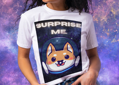 Surprise Me Space Dog Unisex Jersey Short Sleeve Tee