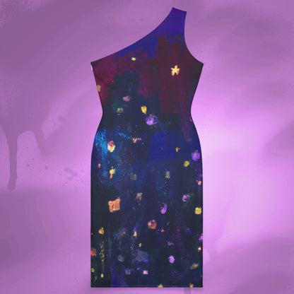 Violet Night Shoulder Dress