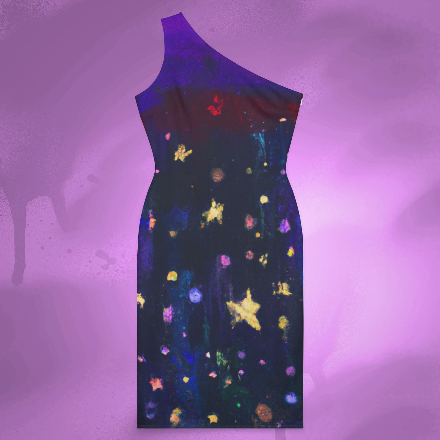 Violet Night Shoulder Dress