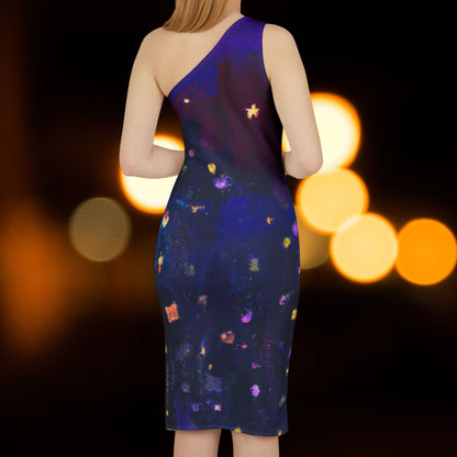 Violet Night Shoulder Dress